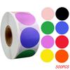 50-500Pcs Black Paper Stickers Round Blank Handmade Sticker Adhesive DIY Labels Gift Package Envelope Sealing Sticker Stationery