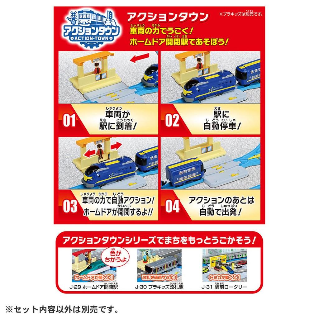 Takara Tomy Plarail Move Your Plarail Best Selection Set Train Toy 3 and Let's Town! (Ages Up)