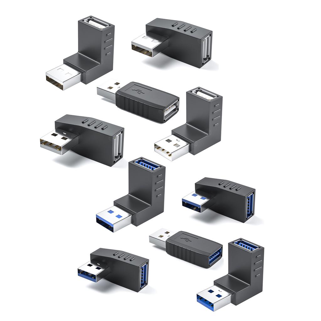 Адаптер USB 3.0/USB 2.0 на USB 3.0/USB 2.0, 90 градусов. Адаптер USB 3.0/USB 2.0 «мама» на USB «папа» 10 Гбит/с. Адаптер синхронизации данных.