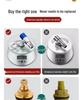 All-Copper Quick-Open Universal Angle Valve for Kitchen and Toilet (4-Point, Cold and Hot)