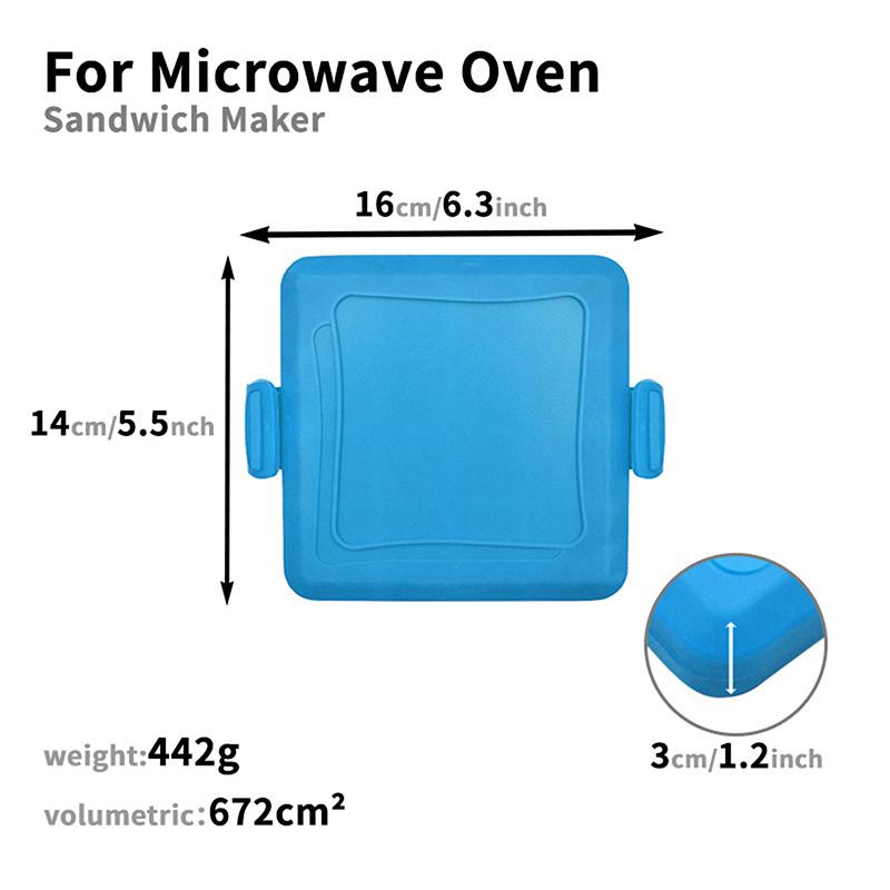 Multifunctional Silicone Baking Pan With Butter Knife Quick Heating Microwave Oven Toaster Sandwich Plate For Kitchen 1Pc