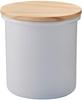 Toyo Horo Pure Enamel Canister, White, Size: Approx. W10.8 X D10.8 X H12 Cm, PU-2312