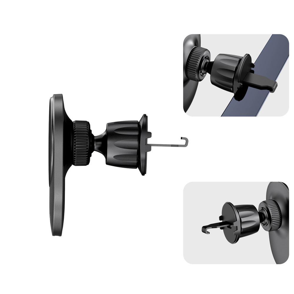 Tech-Protect Mm15W-V1 Magnetic Magsafe Vent Car Mount Wireless Charger 15W Black