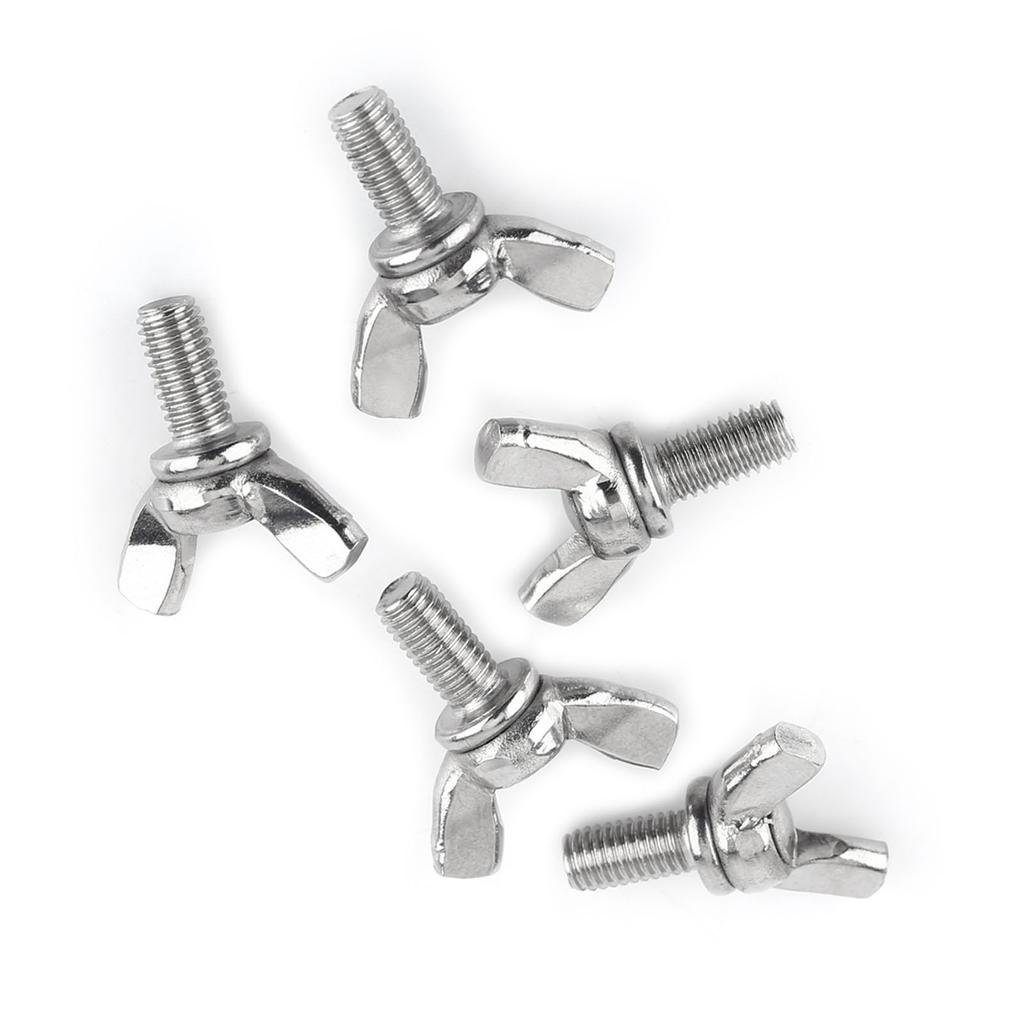 5 шт. в упаковке 304 нержавеющая сталь винты-бабочки болты машинный крепеж(М5 * 10мм)