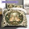 Beautiful Rabbit Pattern Bedding Home Decoration Birthday Gift (1 * duvet cover + 2 * pillowcase, without core)
