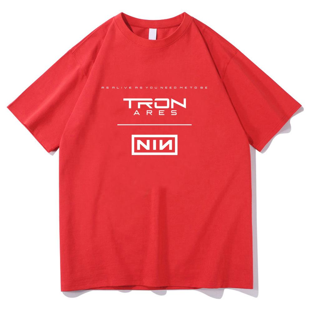 Nine Inch Nails As Alive As You Need Me To Be Graphic T Shirts Rock Band Men's Summer Casual Sports Comfortable Loose Tee Unisex