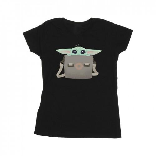 Star Wars Womens/Ladies The Mandalorian Grogu Luggage Cotton T-Shirt