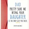 1PC Funny Father's Day Card for Dad Daddy Fathers Birthday Greeting Card for Father Daddy Dads Hilarious Fathers Day Cards