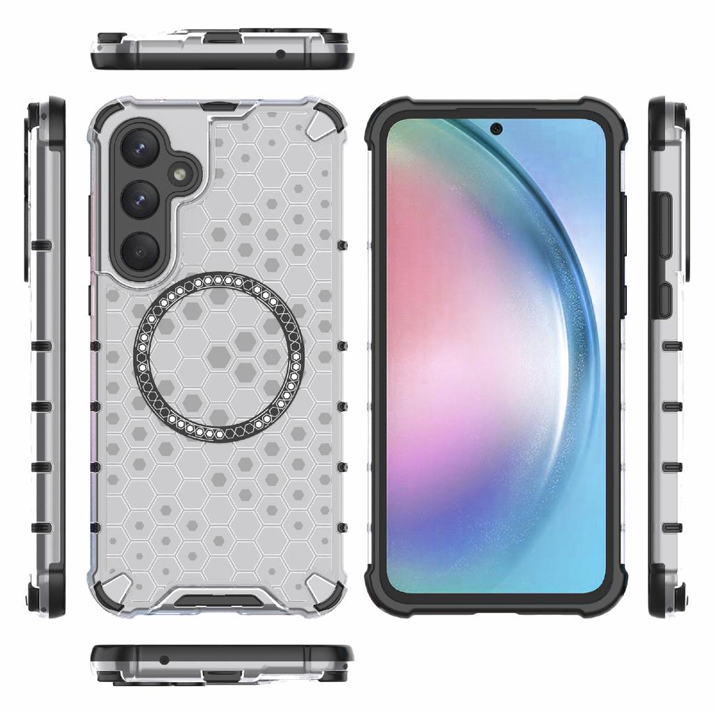 Чехол для Samsung Galaxy A55 5G Сотовый отвод тепла ТПУ+ПК Магнитный чехол для телефона