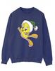 Womens/Ladies Tweety Christmas Hat Sweatshirt