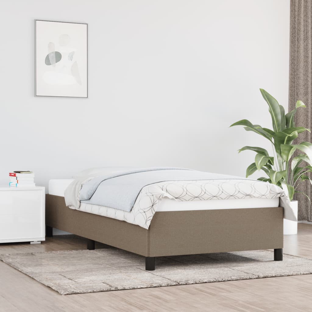Vidaxl Rama Łóżka Bez Materaca, Taupe, 100X200 Cm, Obita Tkaniną