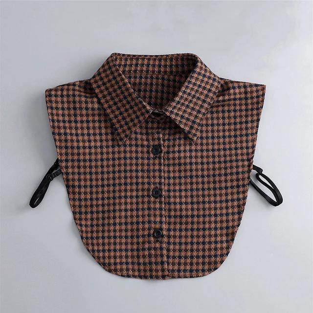 Formal False Collar Women Embroidery Faux Col Half Shirt Blouse Fake Collars Sweater Shirt Detachable Collars Accessories
