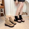 Fashion 2025Platform Flats Women's Sandals Flip Flops Clip Toe Summer Boots Wedges Shoes Fashion Casual Beach Slingback Heeled  Ankle