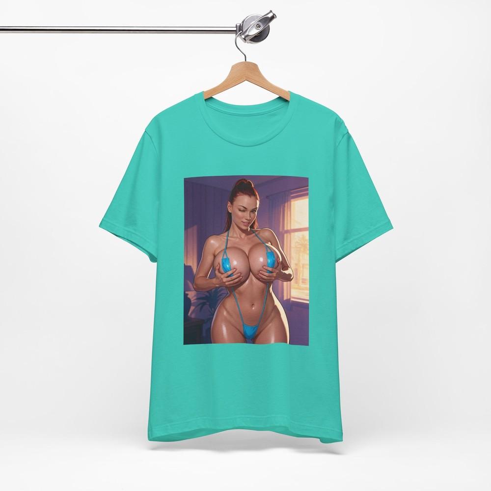 Oktokuro Bikini Pinup T-Shirt | GTA 6 Graphic Streetwear Print Tee