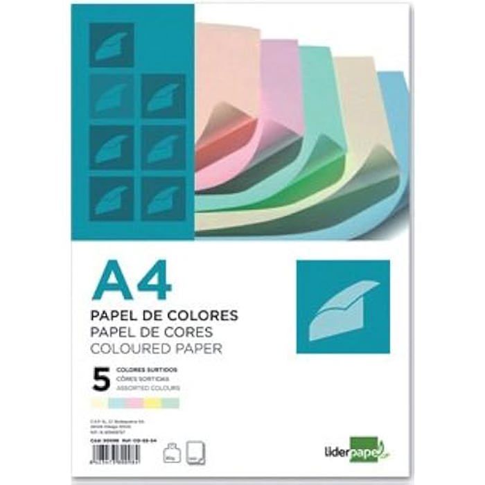 Papier Multi fonctions A4 - LIDERPAPEL - 80098 - 80g/m2 - Crème - Lot de 500 feuilles