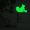 Fun-yg004 Glow-in-the-dark Squirrel Pine Cone Bedroom Living Room Entrance Switch with Home Landscaping Wall Stickers