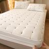 Thicken Soft Mattress Protector Funda De Colchón White Bed Fitted Sheets Embroidered Mattress Cover(Pillowcase Need Order)