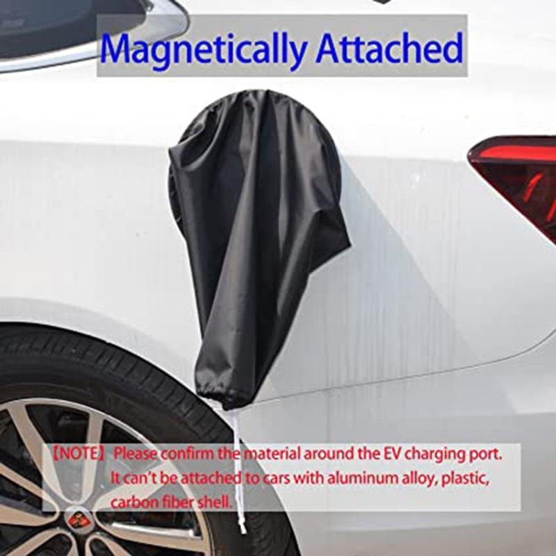 Magnetic Rain Cover for Electric Vehicle Car EV Charging Port Jack Hood Sleeve