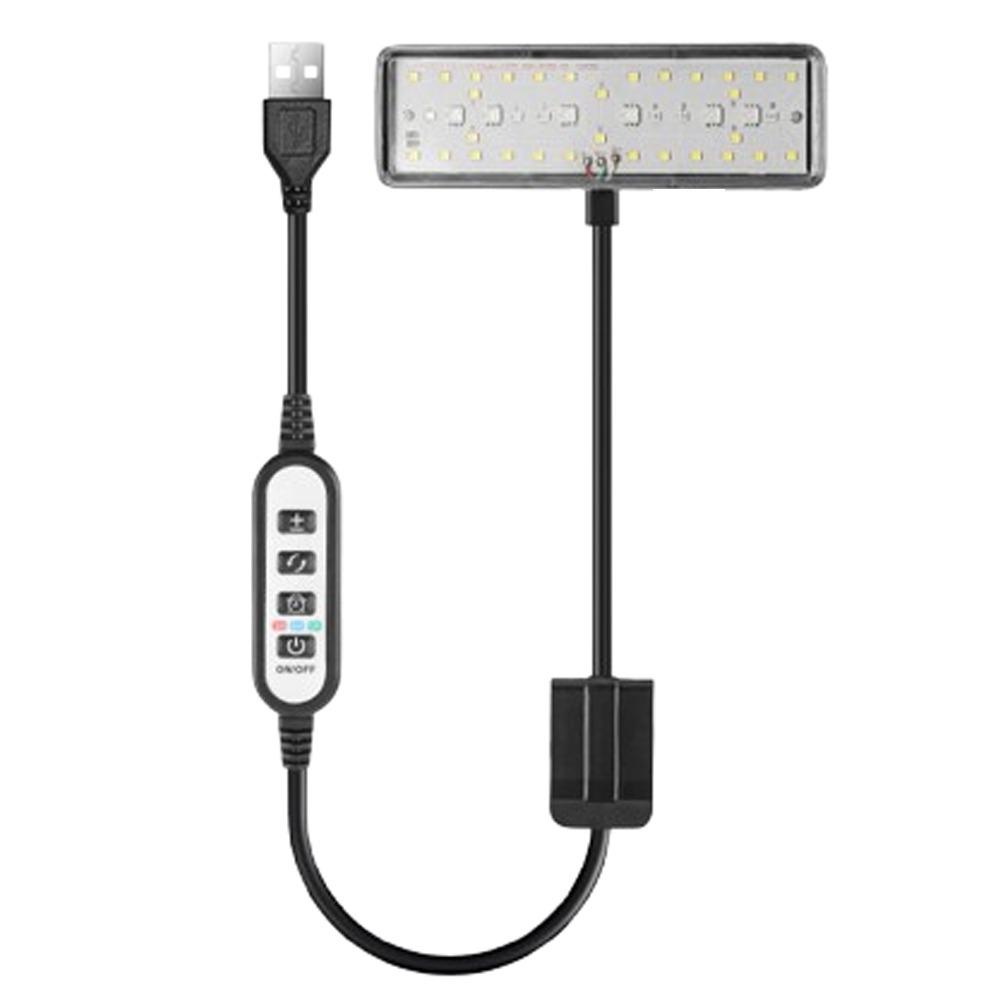 Вращающийся на 360° светодиодный светильник для аквариума с регулируемой яркостью, светильник для аквариума, лампа для водных растений, рост водных растений