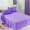 Bed Skirt Anti-dirty Sheet Bedspread Printed Elastic Band Bedclothes Queen King Skin-friendly Beds Protector Bedroom Decoration