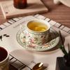 260 мл французские винтажные чайные чашки и блюдца, наборы, легкая роскошная керамическая кружка с цветочным узором, чашка для эспрессо, домашний офис, подсолнух, набор кофейных кружек