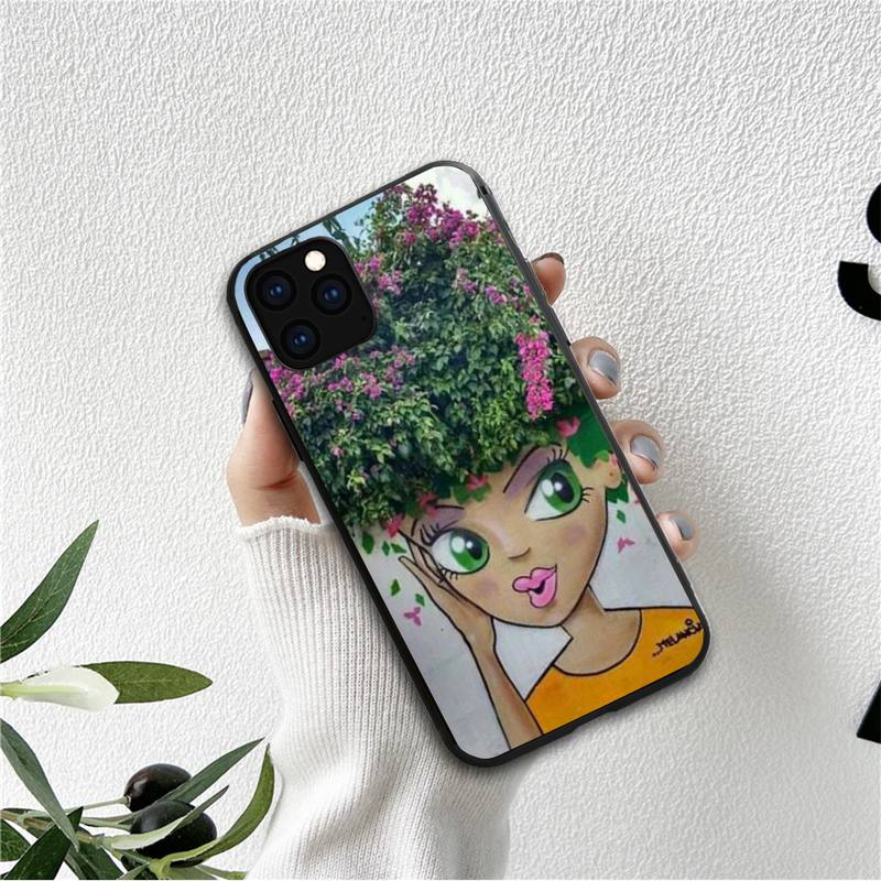 Чехол для телефона Doodle black women fashion girl для iPhone 12 11 13 7 8 6 s plus x xs xr pro max mini shell