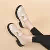 Women's Spring and Autumn New Round Head Flat-soled Small Leather Shoes Comfortable Foot Cover Cowhide Single Shoes Women's Leather Shoes