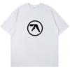 Punk Aphex Twin Print T-Shirt Oversize Hip Hop Streetwear Harajuku T Shirt Goth Summer Top Short Sleeve Cotton Clothes