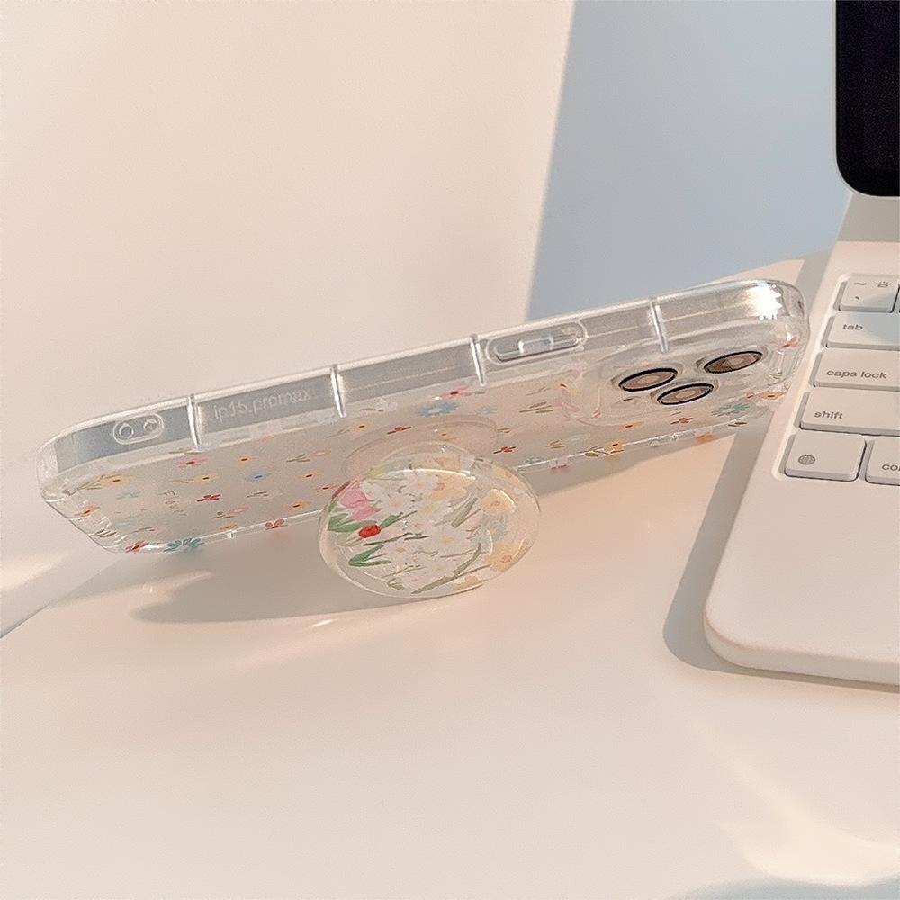 Transparent Floral for Apple 17 Mobile Phone Case Small Fresh Flowers for IPhone15promax New Style 16/12/13