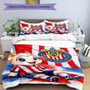 3pcs Duvet Cover Set (1*Duvet Cover + 2*Pillowcase, Without Core), Club Deportivo Guadalajara Print Bedding Set, Bedroom Decor, All‑Season, Birthday G