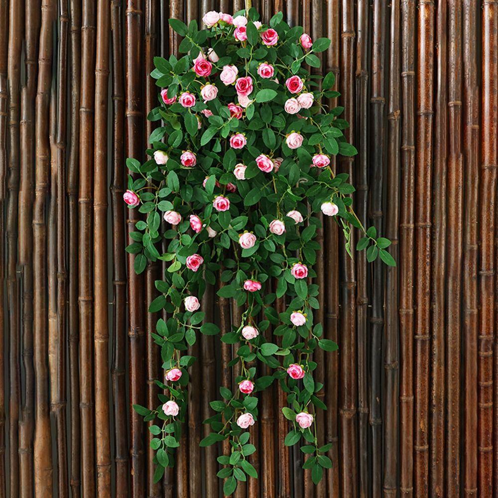 54/60 Головок Искусственные Розы Цветы Лоза Реалистичное Прикосновение Украшение Букет Искусственный Цветок Декор Балкона