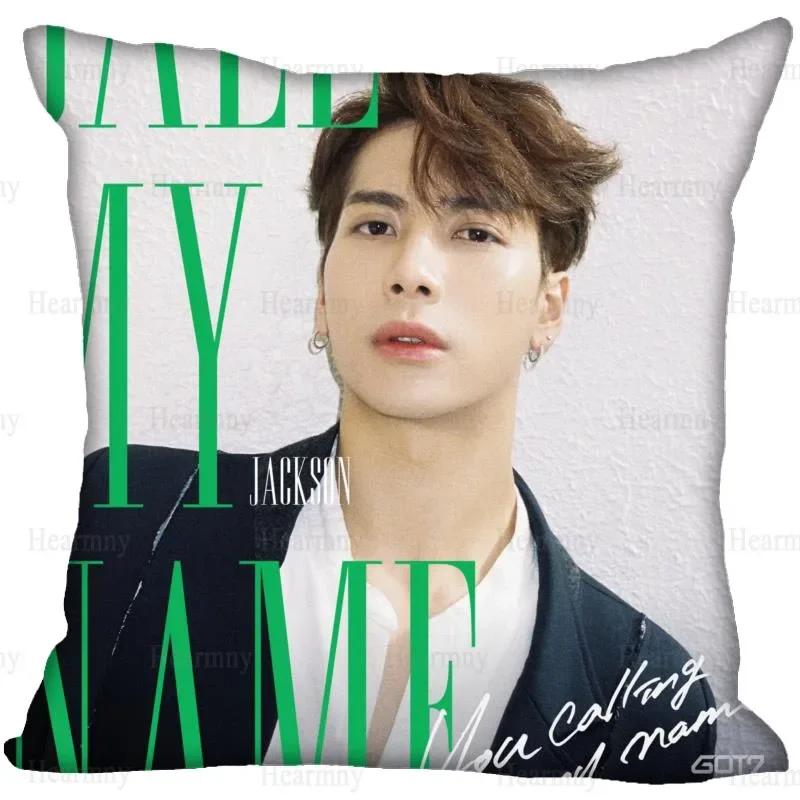 Новая KPOP GOT7 Наволочка для дома Декоративная наволочка на подушку Невидимая молния Наволочки для диванных подушек 45X45 см 0512