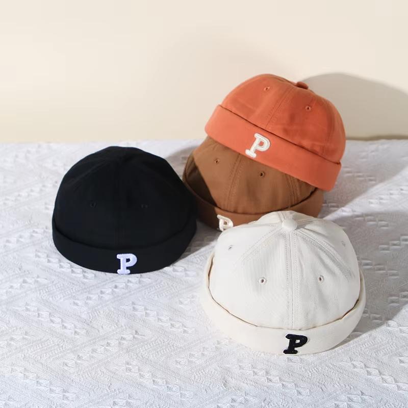 Новые детские шапки без полей с принтом букв, однотонные, для мальчиков и девочек, хип-хоп, крутые, регулируемые детские шапки-бини в стиле Харадзюку