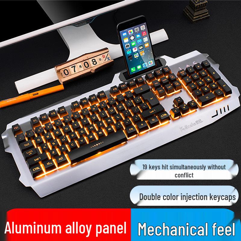 Viper K18 Luminous Metal Wired Gaming Keyboard