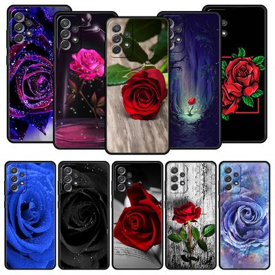 Цветы Красные Розы Крутой Чехол для Телефона для Samsung A51 A71 A21S A12 A11 A15 A25 A31 A41 A52 A32 A23 A33 A53 A73 A03S A05S A13 5G Чехол