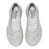 Skechers Ткань Синтетическая кожа Круглый носок Без шнурков Низкие Повседневная обувь Женские кроссовки 100961-LTGY