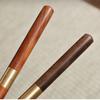 Stainless Steel Tea Needle Solid Sandalwood Ebony Wood Handle Sheath Durable Pu'er Tea Loosening Knife Tea Set Accessories