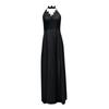 Women Neck Lace Chiffon Ball Evening Dress With Split