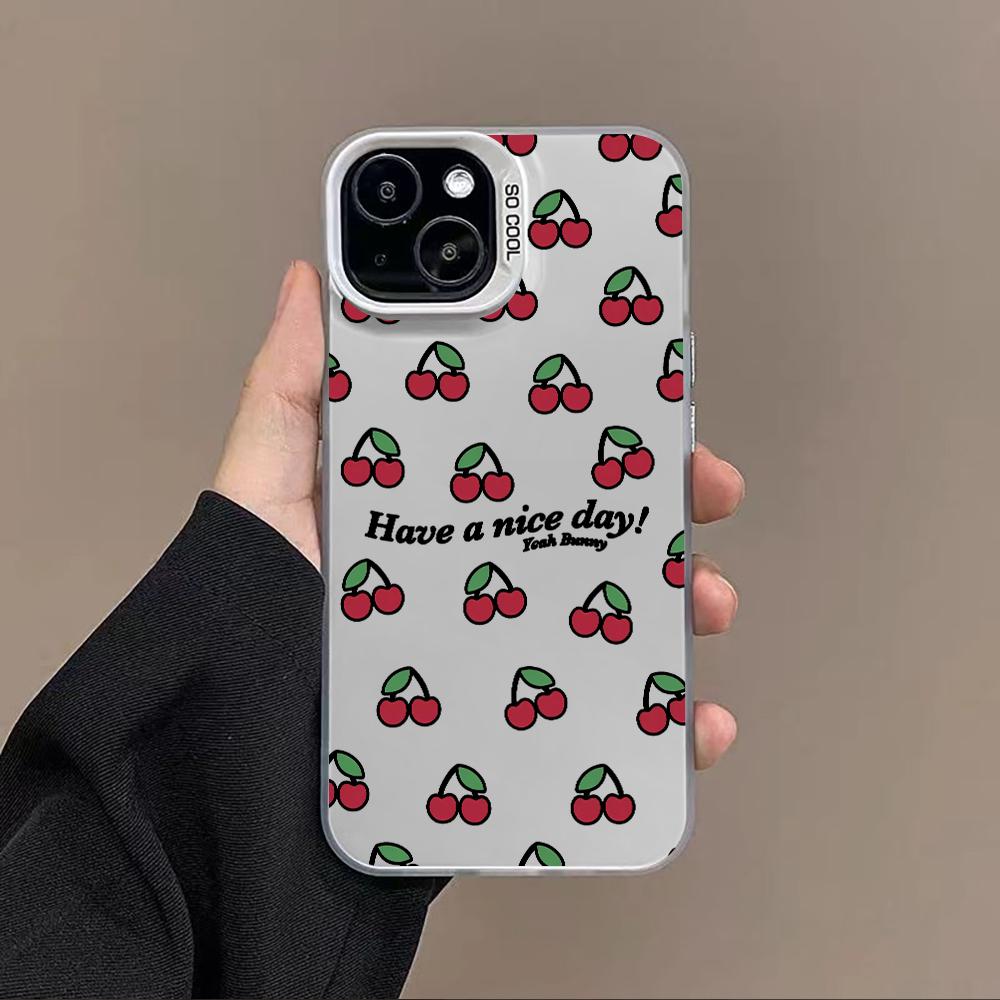 Роскошный чехол для телефона вишневого цвета для Apple iPhone 17 17 Pro Max 16e 15 16 Pro Max 14 16 Pro 13 12 Pro Max 14 16 Plus Mobile