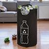 82 л Корзина для хранения пустых бутылок Складная кухонная сумка-коллектор для бутылок с грязной водой с алюминиевой ручкой Контейнер большой вместимости