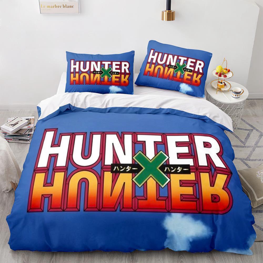 Новая мода HUNTER×HUNTER Комплект постельного белья Односпальный Полуторный Двуспальный Кингсайз Комплект для кровати Взрослый Детский Спальня Пододеяльник Комплекты 3D Принт Аниме