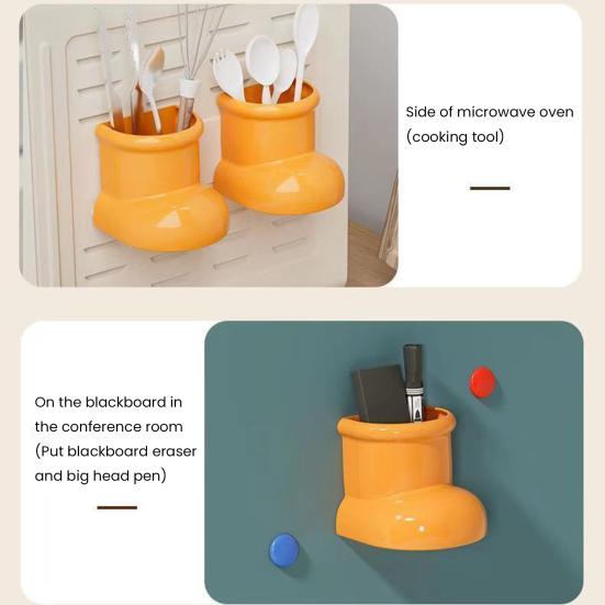 Boots Magnetic Fridge Organizer Space Saving Refrigerator Storage Rack Decoration