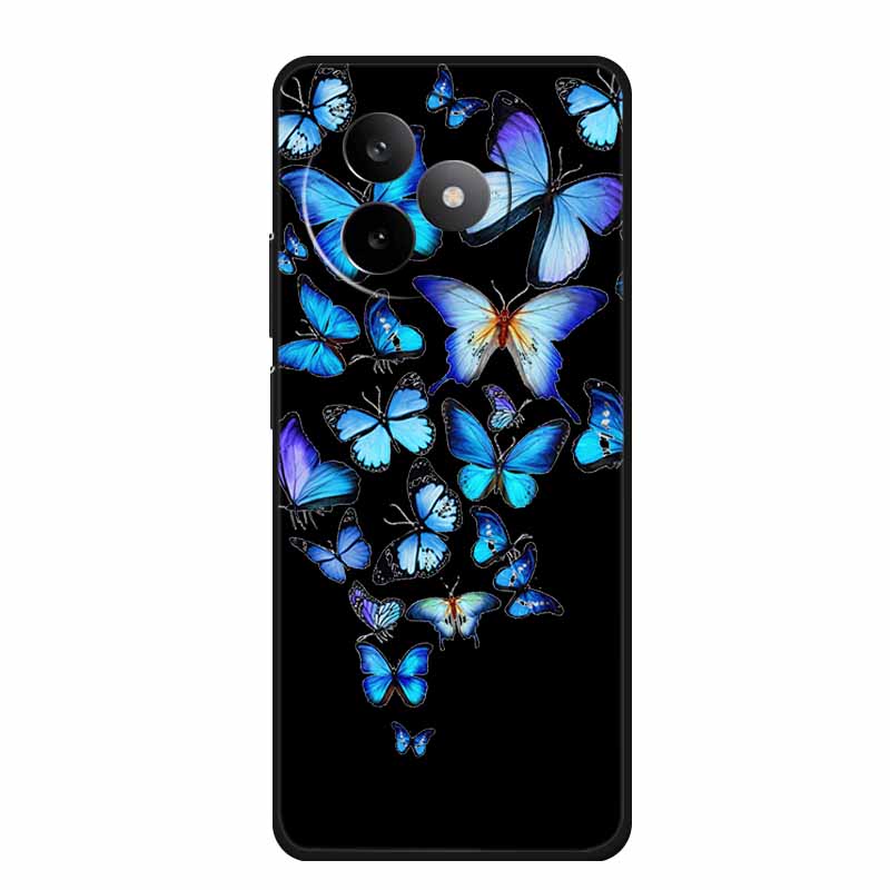 Чехол для телефона Xiaomi Redmi K80 Ultra Чехол Мягкий Черный Силикон Мультяшный Кот ТПУ Funda Для Redmi K 80 Ultra Чехол Coque 6.83" Корпус