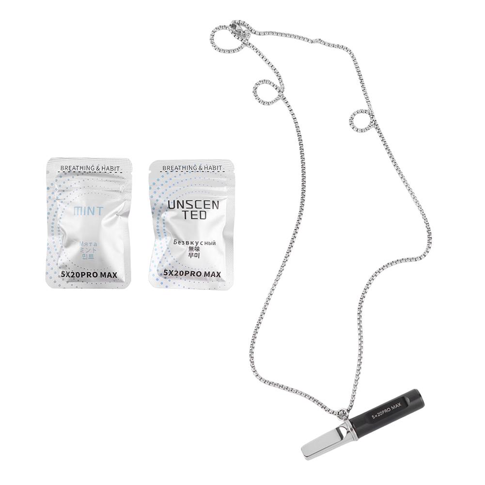 Breathing Resistance Whistle Necklace Anxiety Breathing Necklace Mindful Breathing Necklace Meditation Jewelry for Adults