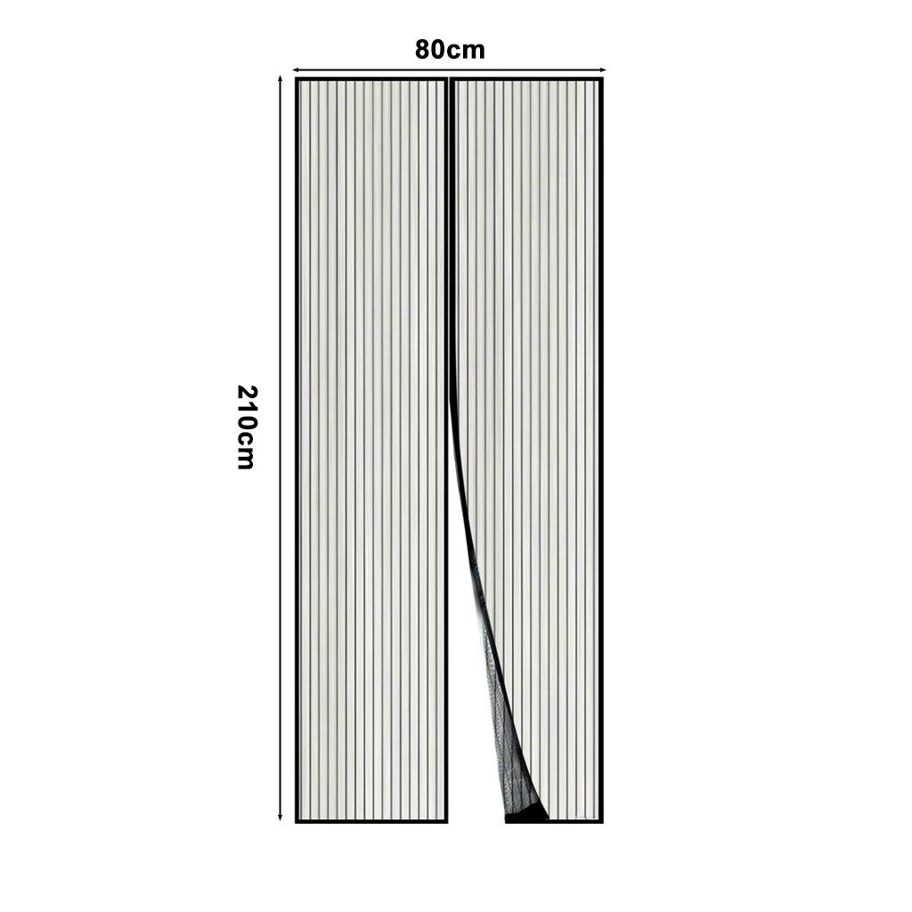 Новый большой размер, сильная магнитная дверная занавеска, москитная сетка, летняя анти-жук, сетка от насекомых, сетка на липучке, бесшумная мягкая сетка для двери для дома