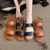 2025 внешняя торговля ретро стиль плоская подошва сандалии с пряжкой женские ремешок с пряжкой большого размера пляжные крутые шлепанцы источник wish