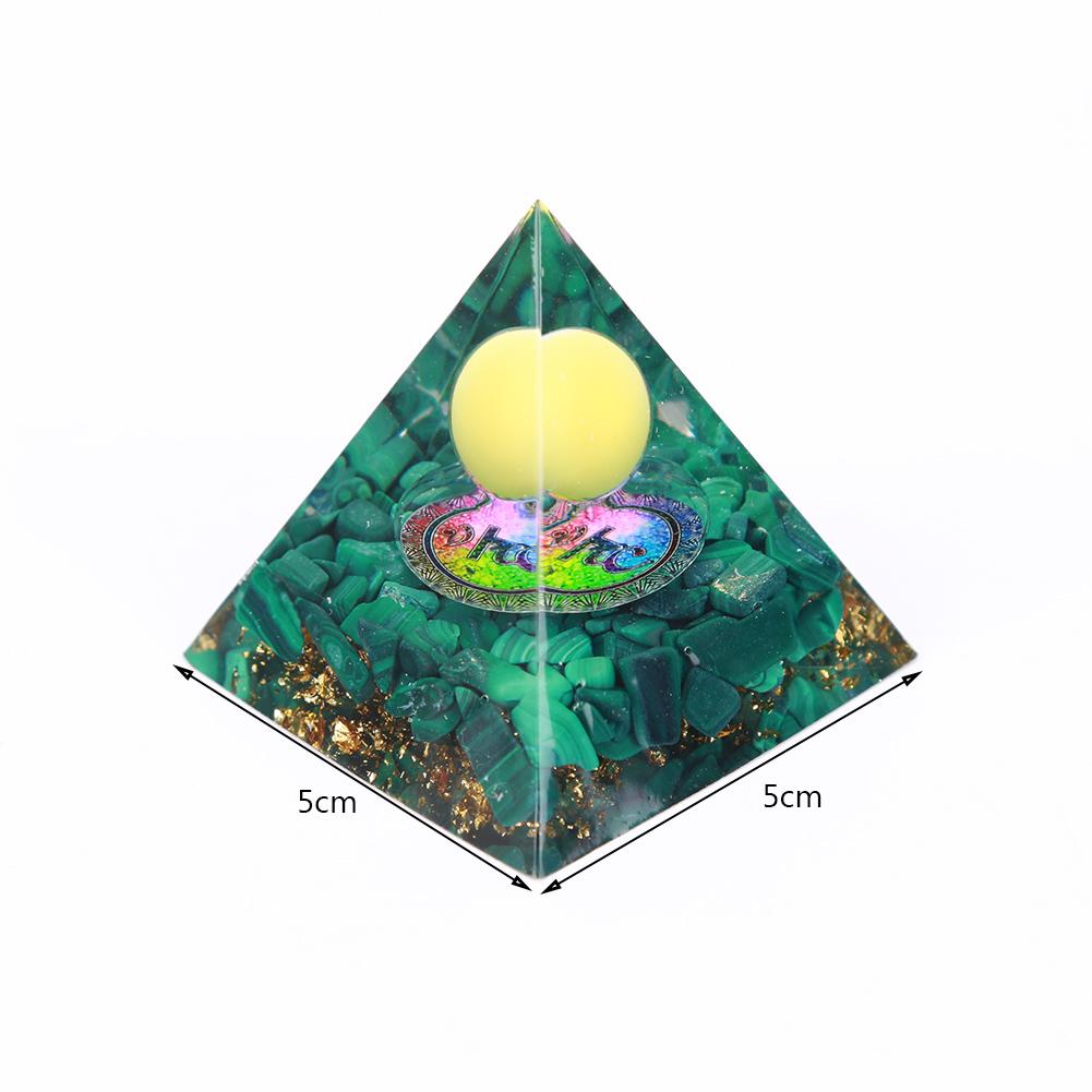 Натуральная энергия целебный камень кристалл оргонит энергетическая пирамида скульптура символизирует удачу собирание домашнего офиса украшения подарки
