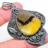 Septerian Stone Handmade 925 Sterling Silver Jewelry Pendant 2.88" i4U28