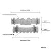 Гриллзы для зубов из золота с микропаве из цирконов, 8 зубов – Крутой хип-хоп аксессуар для мужчин-рэперов