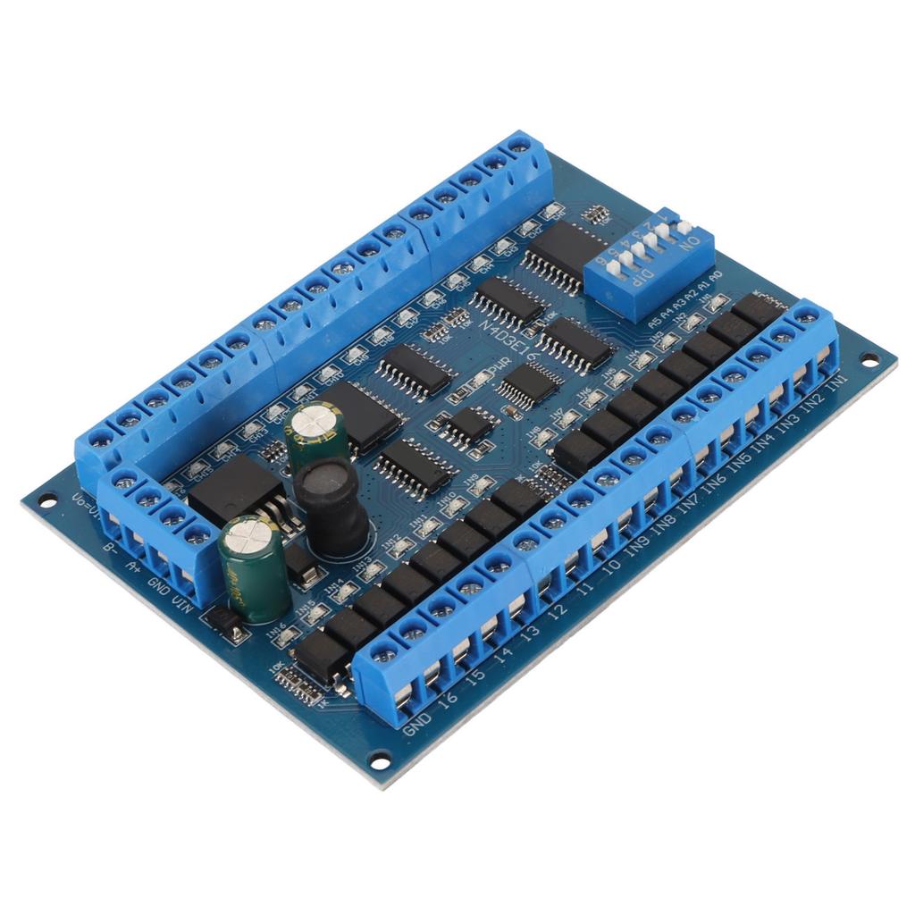 DC 6.5‑30V 16 Input 16 Output Expansion Board Multifunctional RS485 Remote Control Switch PLC IO Module